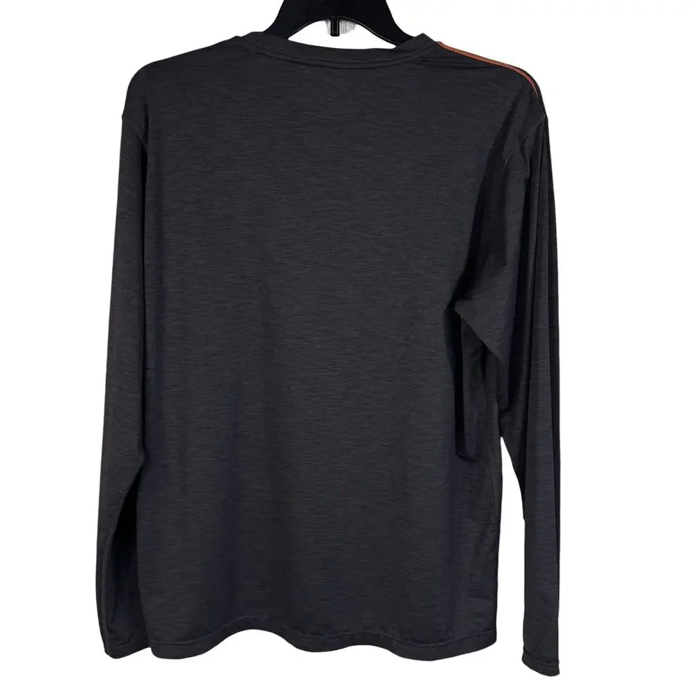 PrAna Mens X-Large Shirt Lightweight Quick-Dry Long Sleeve Stretch Crew Neck UPF